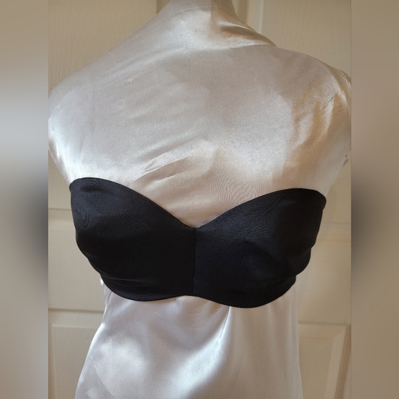 NWT‎ - DELIMIRA BLACK STRAPLESS BRA WITH REGULAR STRAPS (sz 32C) - Picture 1 of 3